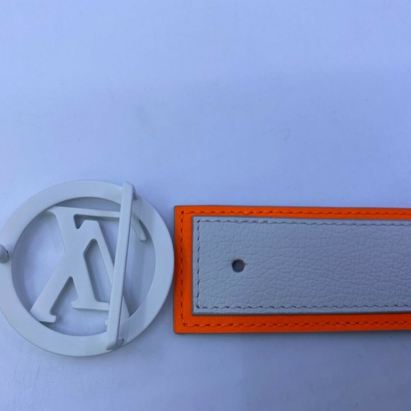 New Authentic Reversible LV Antarctica Monogram Circle Belt 38" - Picture 7 of 12